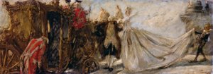 Verlaten kerk door Gaetano Previati