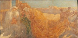 De aanbidding der wijzen door Gaetano Previati