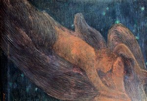De nacht, door Gaetano Previati door Gaetano Previati