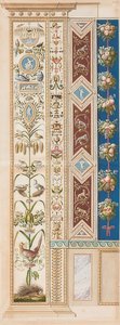 Pilaster Loggia XI (versiering met stekelvarken) door Gaetano Savorelli