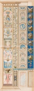 Pilaster Loggia X (Verzierung von einer Gruppe getragen) door Gaetano Savorelli