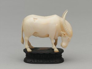 Zwarte loper, schaakstuk, India, circa 1820