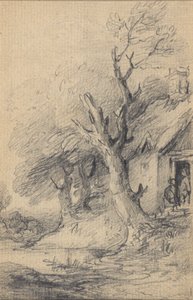 Cottage en bomen