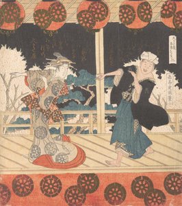 Furuichi Dans Nr. 2 van een Set van Vier, 19e eeuw door Gakutei