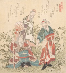 De drie grote wijzen van de Han-dynastie door Gakutei