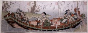 Sendai Groep Drieluik: Drie Helden van het Koninkrijk Shu, c.1818-30 door Gakutei Harunobu