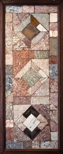 Bestrating, - (Opus sectile in marmer)