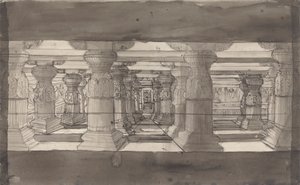Binnenaanzicht van Indur Subba door Gangaram Chintaman Tambat