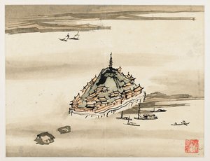 Vingerschildering, uit een album van tien bladen door Gao Qipei