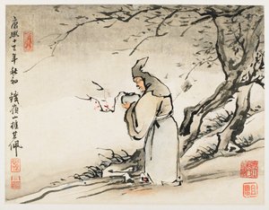 Vingerschildering, uit een album van tien bladen door Gao Qipei