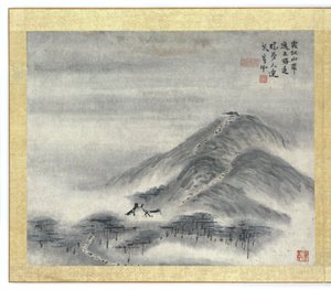 Schildering door Gao Qipei