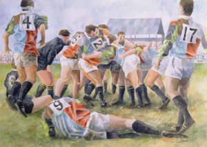 Rugbywedstrijd: Harlequins tegen Wasps, 1992