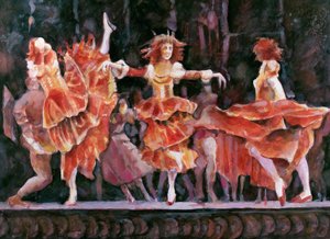 Scène uit Romeo en Julia, Royal Ballet, Covent Garden