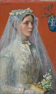 De bruid, ca. 1907 door Gari Melchers