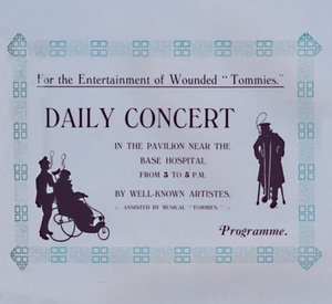 Advertentie voor een concert, 1917