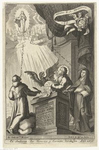 Maagd Maria wordt opgenomen in het koninkrijk der hemelen door Gaspar Bouttats