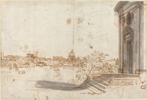 Een Uitzicht op Rome vanaf Santa Maria del Priorato