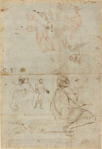 Figuren uit het Farnese Paleis en uit het Leven door Gaspar van Wittel after Annibale Carracci