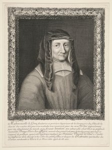 Mme. Louise LeGras, geboren de Marillac door Gaspard Duchange