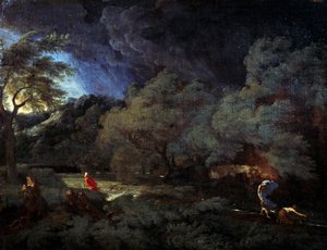 Stormachtig landschap