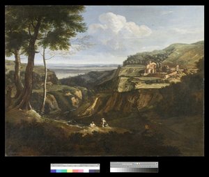Uitzicht op het Camaldoli-klooster bij Frascati