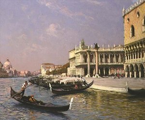 Venetië: Dogenpaleis, Marciana Bibliotheek en Santa Maria della Salute in de Verte