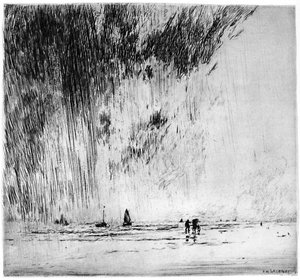 La Pluie, 1880-1940 1924 door Gaston de Latenay