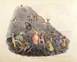 De beklimming van de Vesuvius door Gatti and Dura