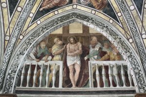 Ecce Homo Fresco door Gaudenzio Ferrari (ca. 1475-1546) 1542 Milaan, Basilica di Santa Maria delle Grazie Italië door Gaudenzio Ferrari