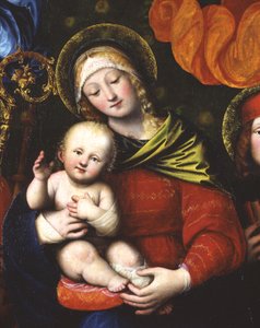 Madonna en kind, detail, 1516