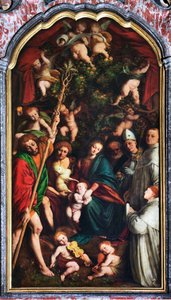 Madonna met heiligen of Madonna van de sinaasappels