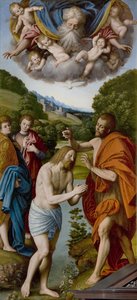 De doop van Christus (schilderij) door Gaudenzio Ferrari