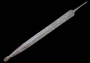 Kunst van Gallië: IJzeren Speer, IJzertijd (400 v.Chr.). Museum van Oudheden, Saint Germain en Laye