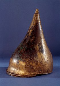 Gallische kunst: gehoornde helm (2e IJzertijd 250 v.Chr. Tene tijdperk)