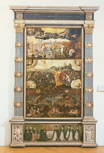 De Opening van het Zesde Zegel, Ezechiëls Visioen en Het Laatste Oordeel, 1584