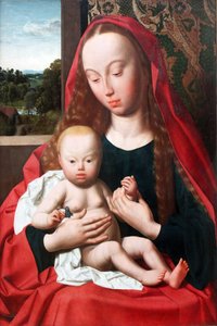 Duits: Maria met het kind Maagd en kind door Geertgen Tot sint Jans