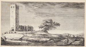 De oude kerk bij Muiderberg door Geertruyt Roghman
