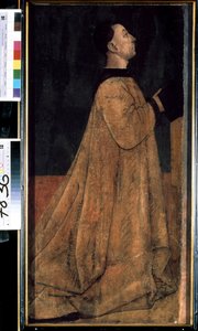 Portret van een patriciër, lid van een rijke familie uit middeleeuws Italië door Gentile Bellini