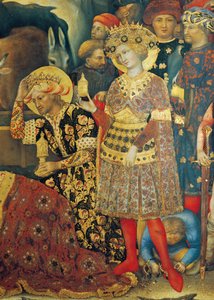 Aanbidding der Wijzen (detail) door Gentile da Fabriano