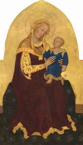 Madonna en Kind op de Troon door Gentile da Fabriano