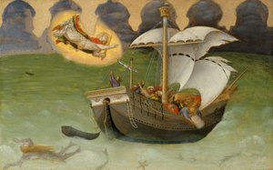 Sint Nicolaas redt het schip uit de storm