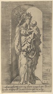 De Maagd en het Kind in een nis, 1543