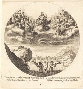 Jupiter en de goden door Georg Andreas Wolfgang the Elder