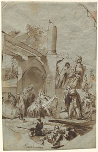 De aanbidding van de wijzen door Georg Anton Urlaub