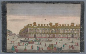 Gezicht op het Zeughaus te Berlijn door Georg Balthasar Probst (possibly)