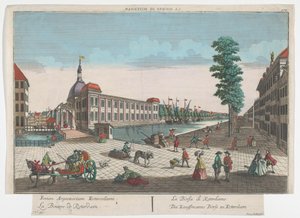 Gezicht op de Beurs te Rotterdam