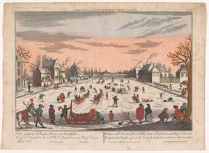 Wintergezicht op de Buiten-Amstel te Amsterdam