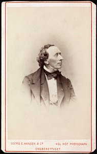 Portret van Hans Christian Andersen door Georg Emil Hansen