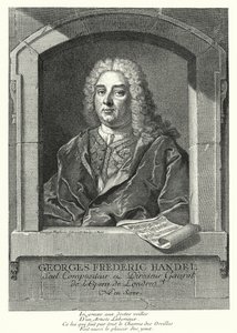George Frideric Handel, Duitse barokcomponist door Georg Friedrich Schmidt