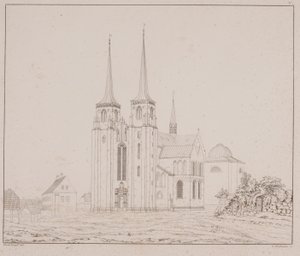 Deens: Roskilde Kathedraal gezien vanuit het zuidwesten door Georg Hoffmann